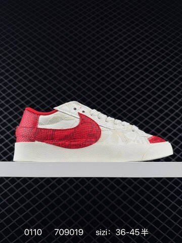 Nike Blazer Low 77 Jumbo White Red Black EU 36-45 casual
