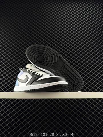 Jordan Air Jordan 1 Low White Black Light Blue EU 36-46 Sneaker - Unisex (BS-81175)