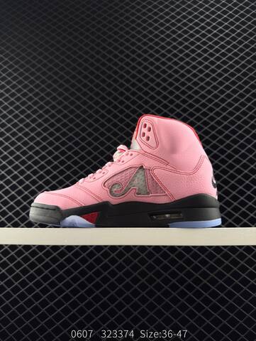 Jordan Air Jordan 5 Retro High Pink Red Black Silver Blue EU 36-47 Basketball Shoe - Unisex (BS-81244)