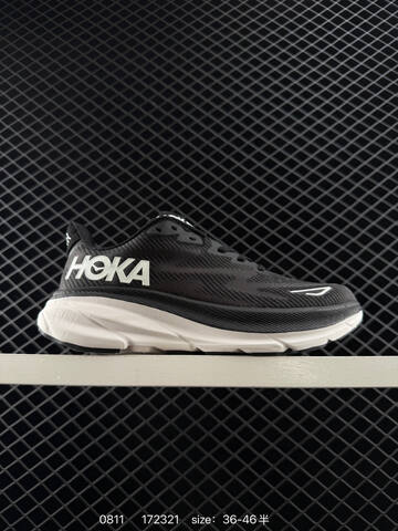 HOKA ONE ONE Clifton 9 Light Blue White Orange Green EU 36-46 Running Shoe Running Sneakers - Unisex (BS-86497)