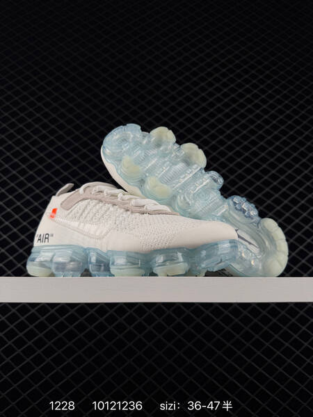 Nike Off-White x Air VaporMax Flyknit Black White and White Cream EU 36-47 5 running lifestyle