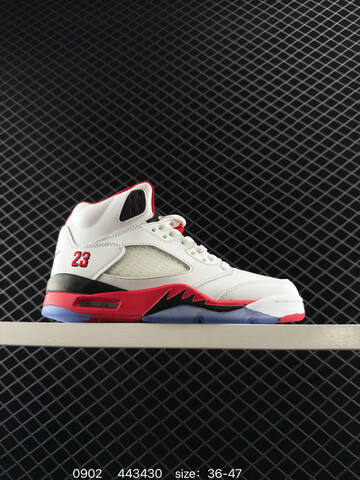 Jordan Air Jordan 5 Retro White Purple Teal Black Black Red Yellow EU 36-47 Basketball Shoe - Unisex (BS-80782)