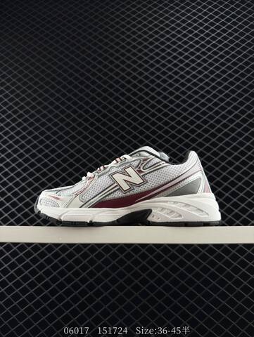 New Balance 740 U740PK2 White Burgundy Silver Black EU 36-45 Running Shoe - Unisex (BS-83282)