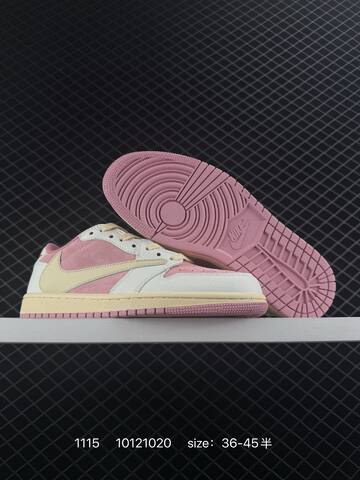 Jordan Air Jordan 1 Low Travis Scott Black Beige Cream EU 36-45 Sneaker - Unisex (BS-80274)
