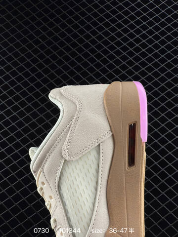 Jordan Air Jordan 5 Low Chinese New Year HJ5994 1006 Light Beige Gum Brown Pink EU 36-47 Basketball Shoe - Unisex (BS-80993)