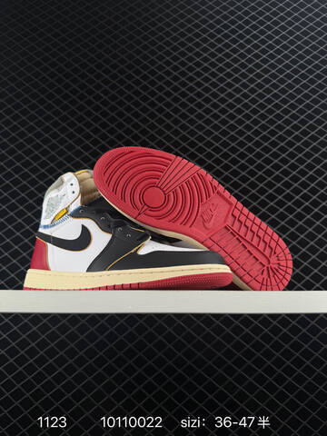Jordan Union Los Angeles x Air Jordan 1 Retro High OG NRG Storm Blue White Black Red Cream Grey EU 36-47 Basketball Shoe - Unisex (BS-80209)