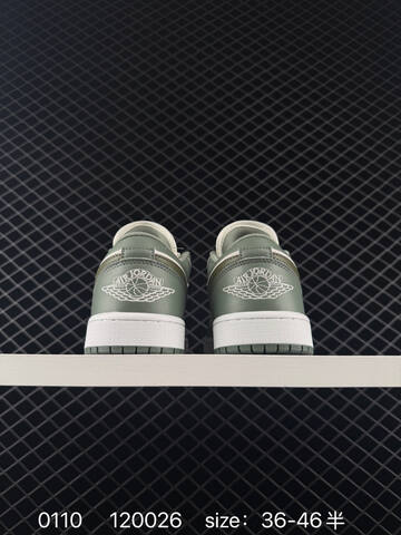 Jordan Air Jordan 1 Low Sail Light Olive Dark Olive White EU 36-46 Sneaker - Unisex (BS-79854)