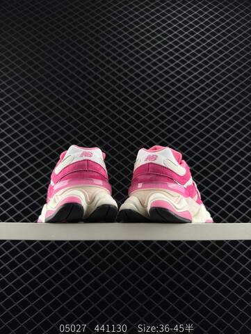 New Balance 9060 fuchsia white off white black