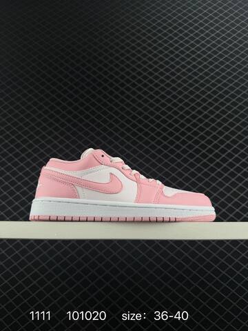 Jordan Air Jordan 1 Low White Pink EU 36-40 Sneaker - Unisex (BS-80302)