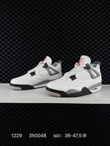 Jordan Air Jordan 4 Retro White Cement FV5029-100 White Grey Black Red EU 36-47 5 Basketball Shoe - Unisex (BS-79953)
