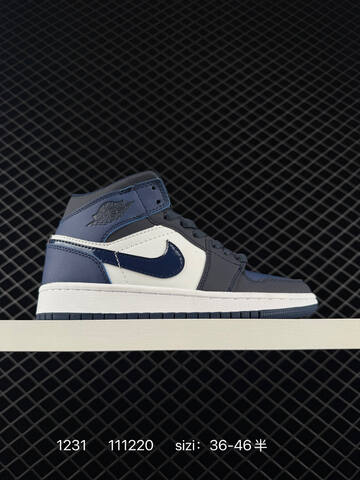 Jordan Air Jordan 1 Mid 554724 173 White Red Black EU 36-46 Basketball Shoe - Unisex (BS-79927)