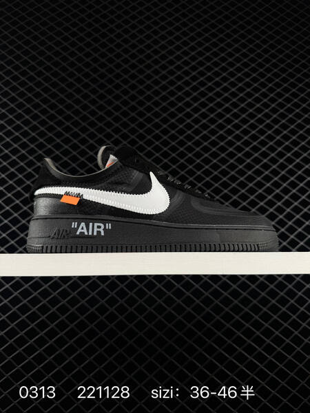Nike Air Force 1 Low Off-White Volt Black and Black White EU 36-46 5 lifestyle