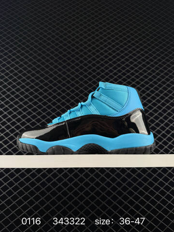 Jordan Air Jordan 11 Retro Black Blue EU 36-47 Basketball Shoe - Unisex (BS-79821)