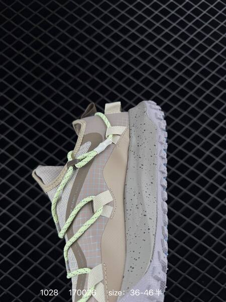 Nike ACG Mountain Fly Low GTX SE beige tan light grey with pale volt laces EU 36-46 trail lifestyle