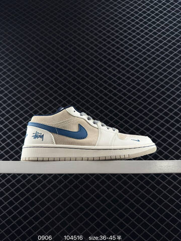 Jordan Air Jordan 1 Low Off White Grey Black EU 36-45 Sneaker - Unisex (BS-80757)