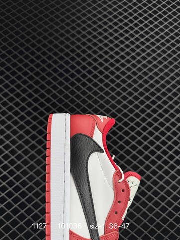 Jordan Air Jordan 1 Low OG SP Travis Scott x Fragment White Red Black EU 36-47 Sneaker - Unisex (BS-80176)