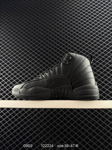 Jordan Air Jordan 12 Retro Winterized Triple Black EU 36-47 Basketball Shoe - Unisex (BS-80775)