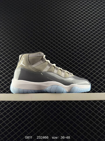 Jordan Air Jordan 11 Cool Grey White Light Blue EU 36-48 Basketball Shoe - Unisex (BS-80935)