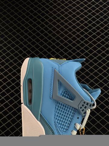 Jordan Air Jordan 4 Retro Light Blue White Gold EU 40-47 Basketball Shoe - Men's (BS-81116)
