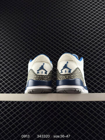 Jordan Air Jordan 3 Retro UNC White Blue Grey Yellow EU 36-47 Basketball Shoe - Unisex (BS-80720)