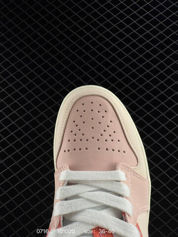 Jordan Air Jordan 1 Low Light Pink Coral Off White EU 36-46 Sneaker - Unisex (BS-81058)