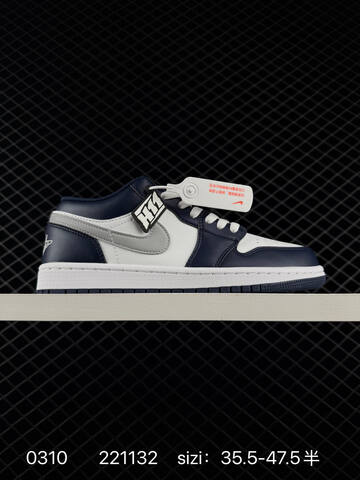 Jordan Air Jordan 1 Low White Navy Grey EU 35 5-47 5 Sneaker - Unisex (BS-79681)