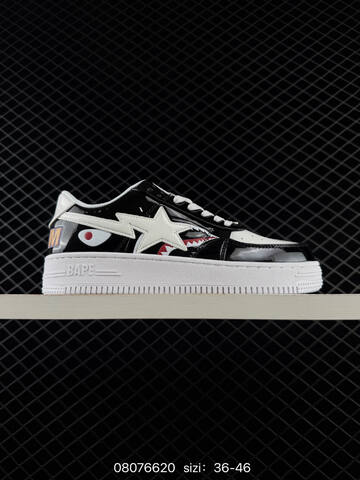 BAPE Bape Sta To Low black white red EU 36-46 skate