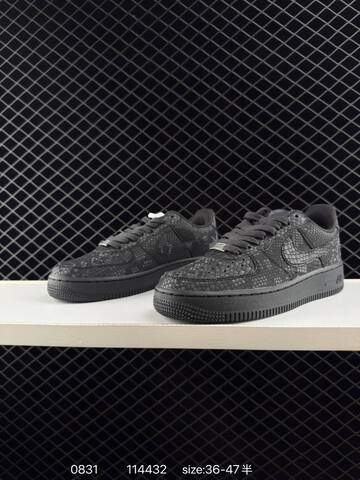 Nike Air Force 1 07 Low Black snakeskin