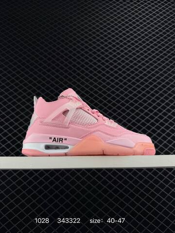 Jordan Air Jordan 4 Retro Off White Pink White Mint Green EU 40-47 Basketball Shoe - Men's (BS-80415)