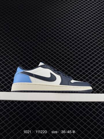 Jordan Air Jordan 1 Low White Navy Red Sail EU 36-45 Sneaker - Unisex (BS-80461)