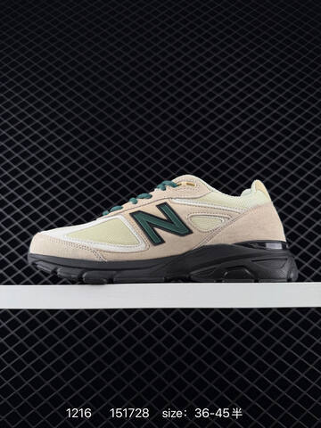 New Balance U990 U990LB6 cream beige green black white EU 36-45 sneaker