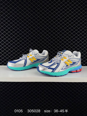New Balance 1906R White Silver Blue Yellow Teal EU 36-45 Sneaker - Unisex (BS-82414)