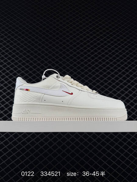 Nike Air Force 1 07 Low IQ1119-011 White Light Grey Red EU 36-45 lifestyle