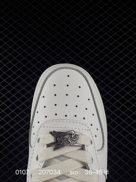 Nike Air Force 1 07 Low white cream with red accents 36-45 lifestyle