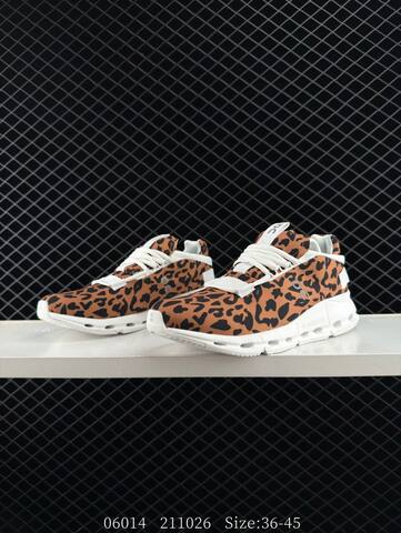 On Cloudnova Brown Black White Leopard EU 36-45 Running Shoe Running Sneakers - Unisex (BS-85559)