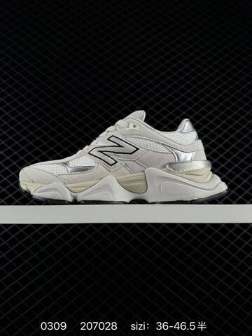 New Balance 9060 Off White Silver Black Cream EU 36-46 5 Sneaker - Unisex (BS-82323)