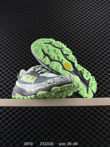 HOKA ONE ONE Speedgoat 6 White Blue Purple Neon Green EU 36-46 Trail Shoe Trail Running Sneakers - Unisex (BS-86484)