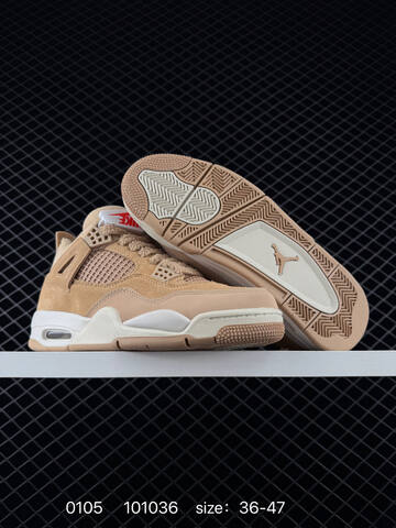 Jordan Air Jordan 4 Retro Tan Sail Off White EU 36-47 Basketball Shoe - Unisex (BS-79900)