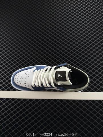 Jordan Air Jordan 1 Low White Blue Black Brown Light Green EU 36-45 Sneaker - Unisex (BS-81215)