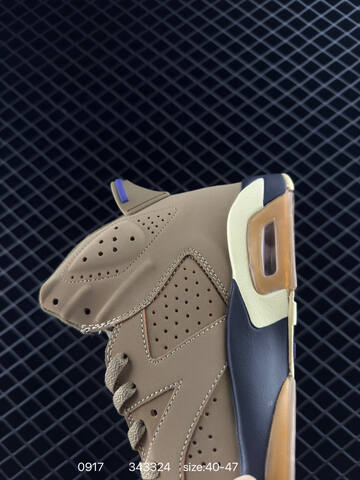 Jordan Air Jordan 6 Retro Brown Black Purple Beige EU 40-47 Basketball Shoe - Men's (BS-80693)