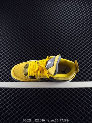 Jordan Air Jordan 4 Retro Tour Yellow Yellow Dark Grey White Black EU 36-47 5 Basketball Shoe - Unisex (BS-81129)