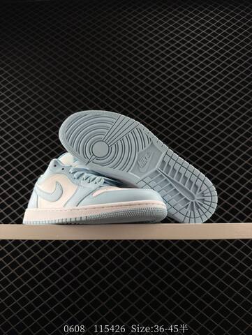 Jordan Air Jordan 1 Low White Light Blue EU 36-45 Skate Shoe - Unisex (BS-81242)