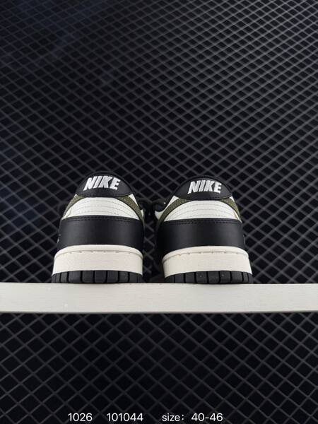 Nike SB Dunk Low Pro Black White Olive EU 40-46 skate lifestyle