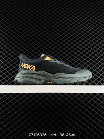 HOKA ONE ONE Mafate Speed 4 White Grey Black Orange EU 36-45 Trail Shoe Trail Running Sneakers - Unisex (BS-86158)