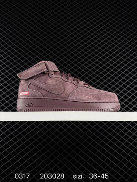 Nike Air Force 1 07 Mid Supreme multicolor suede pack gray olive burgundy navy EU 36-45 lifestyle