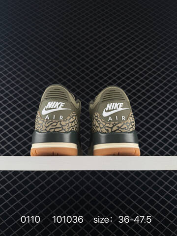 Jordan Air Jordan 3 Retro SE Olive Green Cream White Gum Brown EU 36-47 5 Basketball Shoe - Unisex (BS-79857)