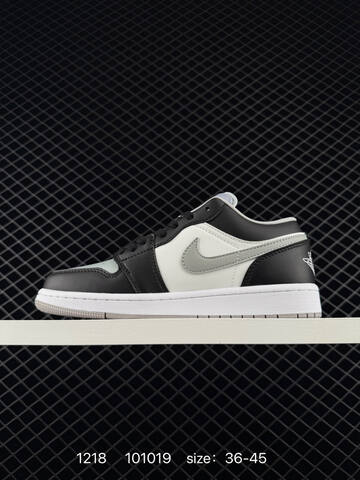 Jordan Air Jordan 1 Low Black White Light Grey EU 36-45 Sneaker - Unisex (BS-80036)