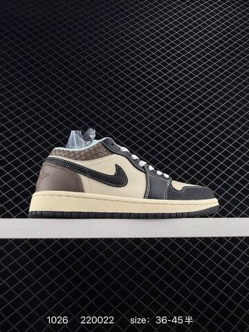 Jordan Air Jordan 1 Low White Navy Blue Grey EU 36-45 Sneaker - Unisex (BS-80436)