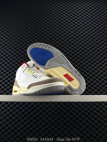 Jordan Air Jordan 3 Retro Seoul 2 0 White Brown Blue Red Cream EU 36-47 Basketball Shoe - Unisex (BS-81275)