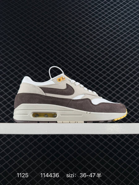 Nike Air Max 1 White Beige Brown Yellow EU 36-47 5 running lifestyle